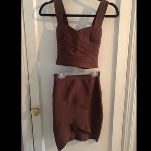 Two Piece Skirt and Crop Top